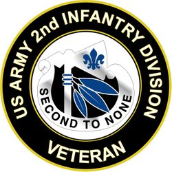US Army 2nd Infantry Divison Unit Crest Veteran Sticker Decal