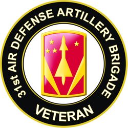US Army 31st Air Artillery Brigade Veteran Sticker Decal