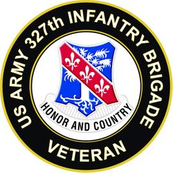 US Army 327th Infantry Brigade Veteran Sticker Decal