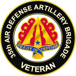US Army 35th Air Defense Artillery Brigade Unit Crest Veteran Sticker Decal