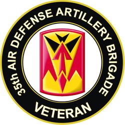 US Army 35th Air Defense Artillery Brigade Veteran Sticker Decal