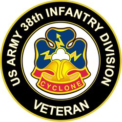 US Army 38th Infantry Division Unit Crest Veteran Sticker Decal