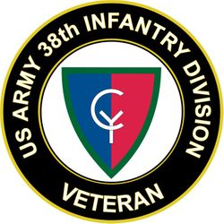 US Army 38th Infantry Division Veteran Sticker Decal