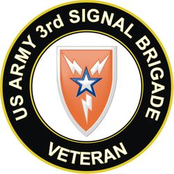 US Army 3rd Signal Brigade Veteran Sticker Decal