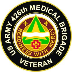 US Army 426th Medical Brigade Unit Crest Veteran Sticker Decal