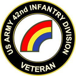 US Army 42nd Infantry Division Veteran Sticker Decal