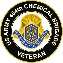 US Army 464th Chemical Brigade Unit Crest Veteran Sticker Decal