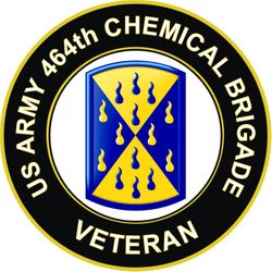 US Army 464th Chemical Brigade Veteran Sticker Decal