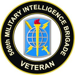 US Army 500th Military Intelligence Brigade Veteran Sticker Decal