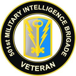 US Army 501st Military Intelligence Brigade Veteran Sticker Decal