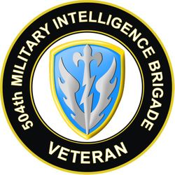 US Army 504th Military Intelligence Brigade Veteran Sticker Decal