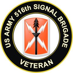 US Army 516th Signal Brigade Veteran Sticker Decal