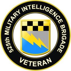 US Army 525th Military Intelligence Brigade Veteran Sticker Decal