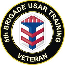 US Army 5th Brigade USAR Training Veteran Sticker Decal