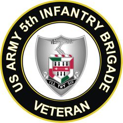 US Army 5th Infantry Brigade Unit Crest Veteran Sticker Decal