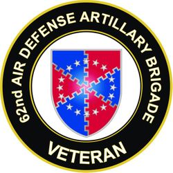 US Army 62nd Air Denfence Artillery Brigade Unit Crest Veteran Sticker Decal