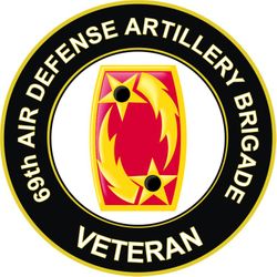 US Army 69th Air Defense Artillery Brigade Veteran Sticker Decal