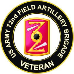 US Army 72nd Field Artillery Brigade Veteran Sticker Decal