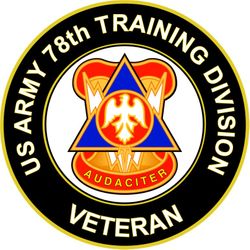 US Army 78th Training Division Unit Crest Veteran Sticker Decal