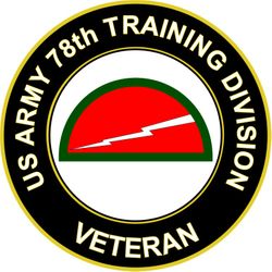 US Army 78th Training Division Veteran Sticker Decal