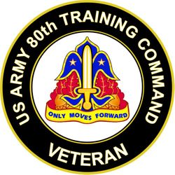 US Army 80th Training Command Unit Crest Veteran Sticker Decal