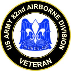 US Army 82nd Airborne Unit Crest Veteran Sticker Decal