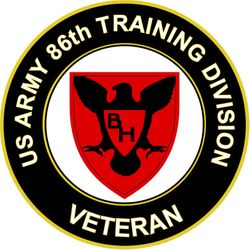 US Army 86th Training Division Veteran Sticker Decal