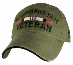 US Army Afghanistan Veteran OD Green Cap