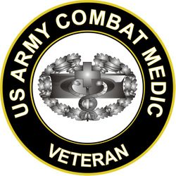 US Army Combat Medic Veteran Sticker Decal