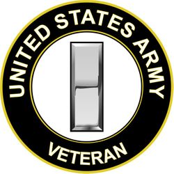US Army Lieutenant Rank Veteran Sticker Decal