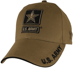 US Army Logo Coyote Brown Ball Cap