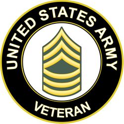 US Army Master Sergeant Veteran Sticker Decal
