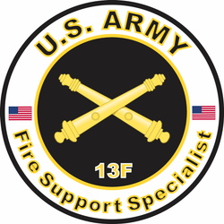 US Army MOS 13F Decal Forward Observer