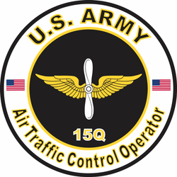 US Army MOS 15Q Decal Sticker: Air Traffic Control Operator