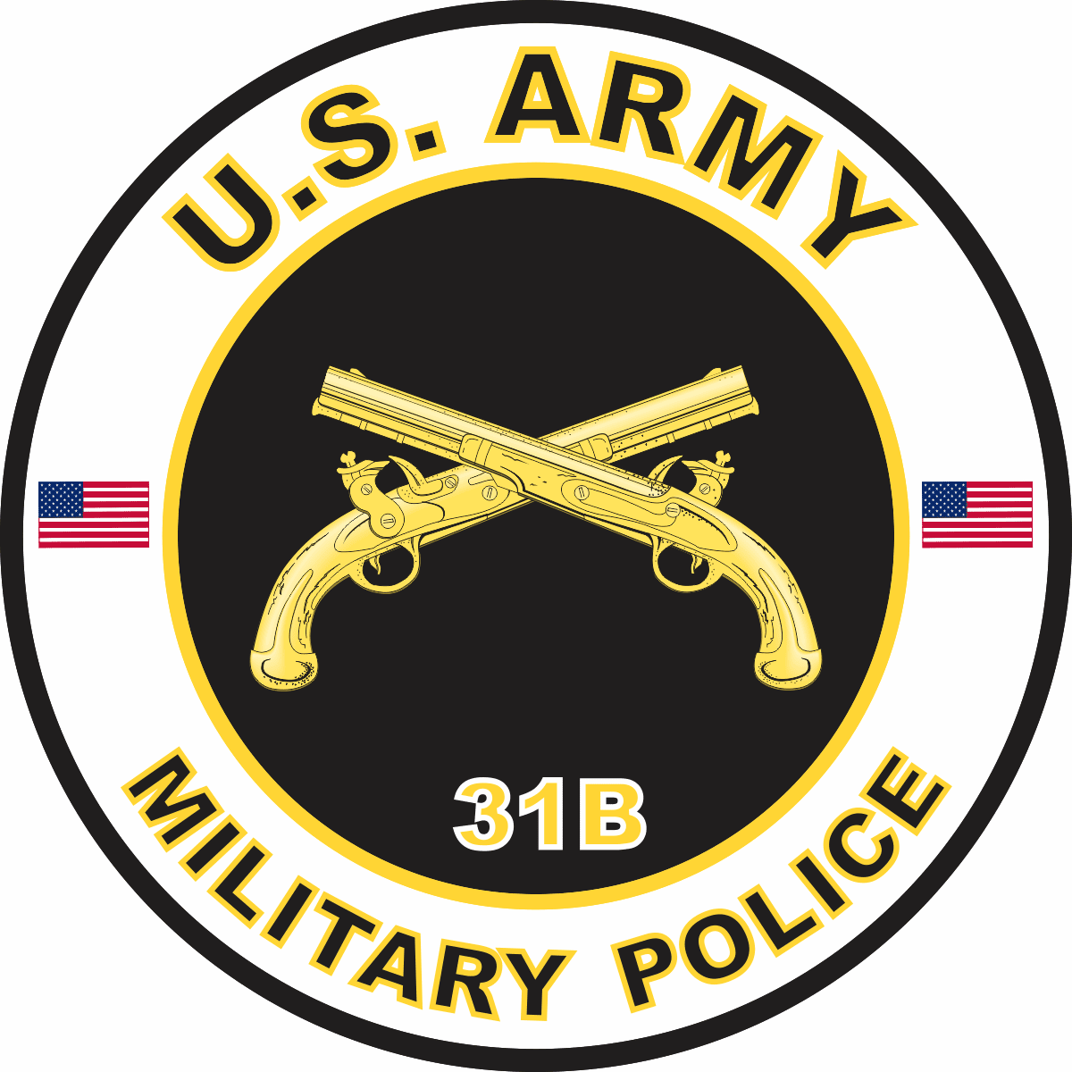 US Army MOS 31B Decal Military Police