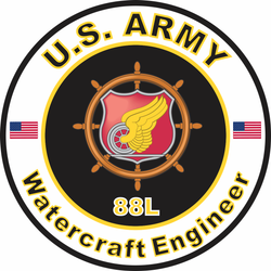 US Army MOS 88L Decal Watercraft Engineer