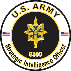 US Army MOS 9300 Decal Strategic Intelligence Officer