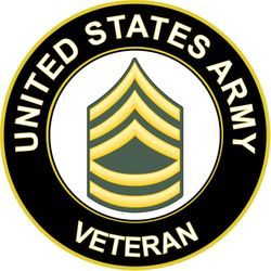 US Army Sergeant First Class Veteran Sticker Decal