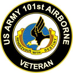 US Army Veteran 101st Airborne Unit Crest Sticker Decal