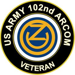 US Army Veteran 102nd ARCOM Sticker Decal