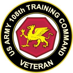 US Army Veteran 108th Training Command Sticker Decal
