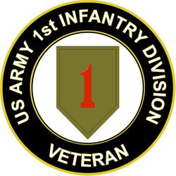 US Army Veteran 1st Infantry Division Sticker Decal