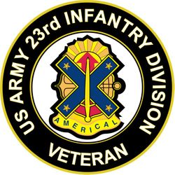 US Army Veteran 23rd Infantry Division Unit Crest Sticker