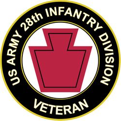 US Army Veteran 28th Infantry Division Sticker Decal