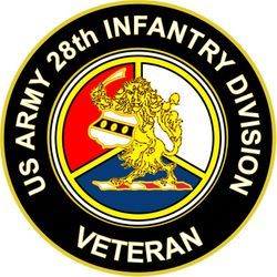 US Army Veteran 28th Infantry Division Unit Crest Sticker