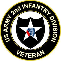 US Army Veteran 2nd Infantry Division Sticker Decal