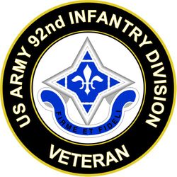 US Army Veteran 92ND INFANTRY DIVISION UC Sticker Decal