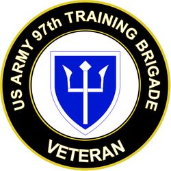 US Army Veteran 97th Training Brigade Decal Sticker