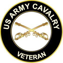 US Army Veteran Cavalry Sticker Decal