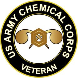 US Army Veteran Chemical Corps Sticker Decal